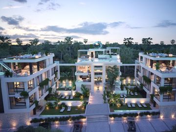 Departamento duplex con jardin y alberca privada en Venta