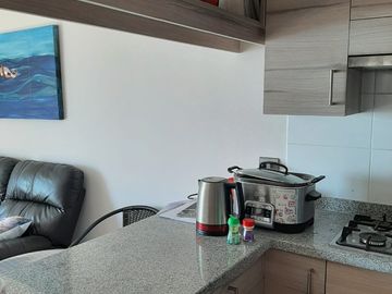 Se vende maravilloso departamento de 2 Dormitorios, 2 baños, 1 E. Y 1 bog a 3.590 UF, en Edificio Copérnico.