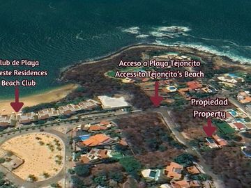 Casa con vista al mar, alberca, elevador, en venta Residencial Conejos Huatulco