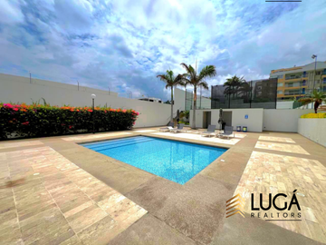 Departamento primera línea al mar 3 dormitorios amoblado en renta, sector playa murciélago, cerca al Mall del Pacífico, Manta, Ecuador