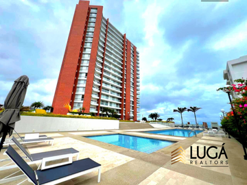 Departamento primera línea al mar 3 dormitorios amoblado en renta, sector playa murciélago, cerca al Mall del Pacífico, Manta, Ecuador