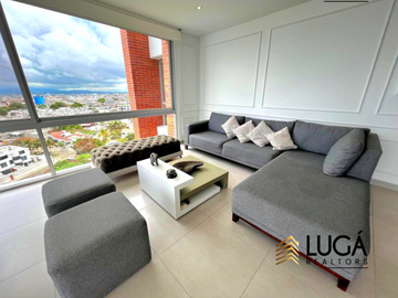 Departamento primera línea al mar 3 dormitorios amoblado en renta, sector playa murciélago, cerca al Mall del Pacífico, Manta, Ecuador