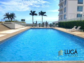 Departamento primera línea al mar 3 dormitorios amoblado en renta, sector playa murciélago, cerca al Mall del Pacífico, Manta, Ecuador