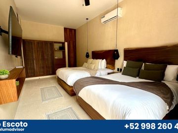 Departamento de Lujo de 3REC en Aldea Zamá con jacuzzi privado