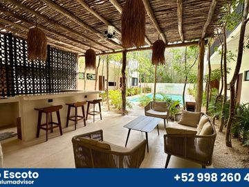 Departamento de Lujo de 3REC en Aldea Zamá con jacuzzi privado