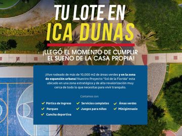 VENTA DE TERRENO EN ICA - CERCA A HOTEL LAS DUNAS