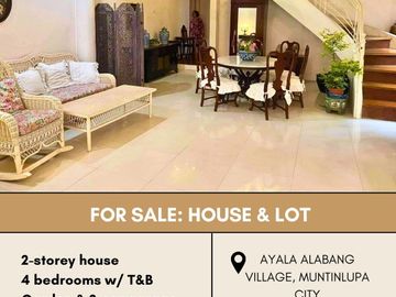 FOR SALE House & Lot located in Ayala Alabang, Muntinlupa