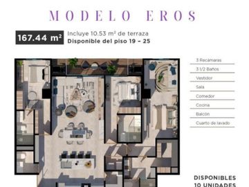 Departamento en venta en Torre Milettto Modelo Eros D8