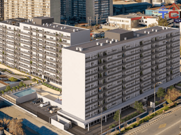 Departamento en Quinta Normal Planta 1d1b 31 m2 valor 2143 uf compra sin pie al 90% al 85% paga 5% al 80% paga un 10% préstamo 5% y 10%  en cuotas