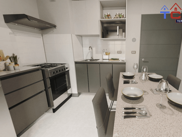 Departamento en Quinta Normal Planta 1d1b 31 m2 valor 2143 uf compra sin pie al 90% al 85% paga 5% al 80% paga un 10% préstamo 5% y 10%  en cuotas