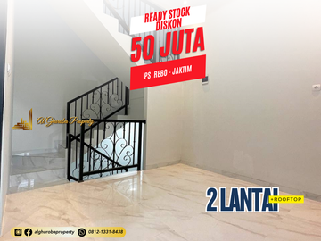RUMAH MEWAH SIAP HUNI 2 LANTAI PLUS ROOFTOP LUAS CIJANTUNG KALISARI 1 MILYAR-AN FULL BATA MERAH