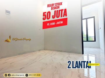 RUMAH MEWAH SIAP HUNI 2 LANTAI PLUS ROOFTOP LUAS CIJANTUNG KALISARI 1 MILYAR-AN FULL BATA MERAH