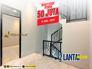 RUMAH MEWAH SIAP HUNI 2 LANTAI PLUS ROOFTOP LUAS CIJANTUNG KALISARI 1 MILYAR-AN FULL BATA MERAH