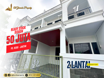 RUMAH MEWAH SIAP HUNI 2 LANTAI PLUS ROOFTOP LUAS CIJANTUNG KALISARI 1 MILYAR-AN FULL BATA MERAH