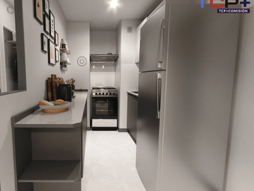 Departamento en Independencia Planta 3d1b 47 m2 valor 2332 uf compra con bono pie del 5% y 10%