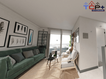 Departamento en Independencia Planta 3d1b 47 m2 valor 2332 uf compra con bono pie del 5% y 10%