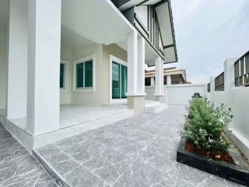Single-storey detached house for sale, newly renovated, Senseer Home Village, Ao Udom, Sriracha, Chonburi