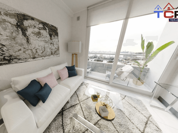 Departamento nuevo en Renca 2d1b 44 m2 valor 2198 uf compra con bono pie del 5% y 10% préstamo del 5% y 10%