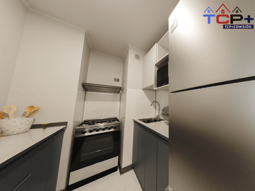 Departamento nuevo en Renca 2d1b 44 m2 valor 2198 uf compra con bono pie del 5% y 10% préstamo del 5% y 10%
