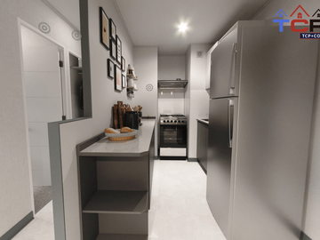 Departamento nuevo en Renca 3d1b 48 m2 valor 2235 uf compra con bono pie del 5% y 10% préstamo del 5% y 10%