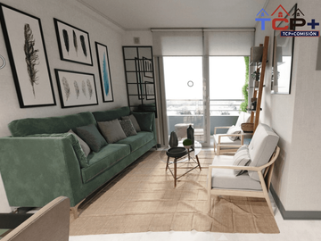 Departamento nuevo en Renca 3d1b 48 m2 valor 2235 uf compra con bono pie del 5% y 10% préstamo del 5% y 10%