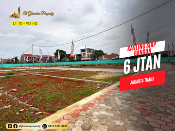 JUAL KAVLING PERUMAHAN MURAH SIAP BANGUN JAKARTA TIMUR AKSES TOL & ST. LRT