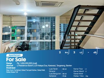 Apartemen U Residence Bizloft Lt.20 Kelapa Dua, Karawaci, Tangerang, Banten