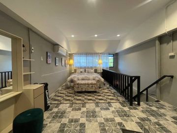 This fully furnished two bedroom, three bathroom town house has a usable area total 240 sq.m.(2,583Sq. ft.) Located in a vibrant area of chiang mai  w