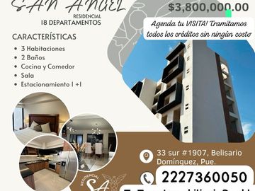 VENTA DEPARTAMENTO EN LA JUAREZ CENTRO DE PUEBLA ZONA ESMERALDA