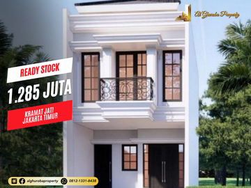 DIJUAL RUMAH BARU 2 LANTAI DI KRAMATJATI AKSES TOL & ST. LRT TMII JAKARTA TIMUR 1 MILYAR-AN