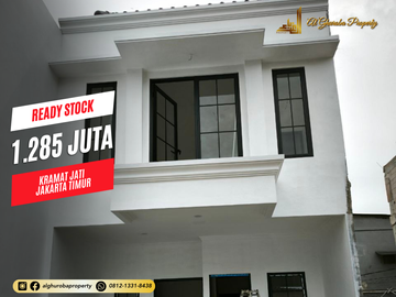 DIJUAL RUMAH BARU 2 LANTAI DI KRAMATJATI AKSES TOL & ST. LRT TMII JAKARTA TIMUR 1 MILYAR-AN