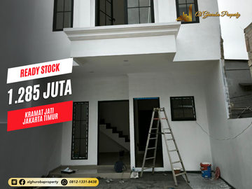 DIJUAL RUMAH BARU 2 LANTAI DI KRAMATJATI AKSES TOL & ST. LRT TMII JAKARTA TIMUR 1 MILYAR-AN