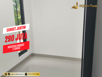 INVESTASI RUKOST/KONTRAKAN MURAH RUMAH 2 LANTAI 290 JUTA CONDET JAKARTA TIMUR