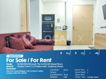 Apartemen Ayodhya Tower C Lt.6 Kelapa Indah, Tangerang, Banten