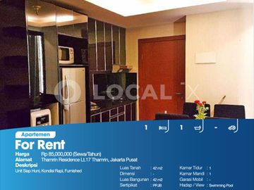 Apartemen Thamrin Residence Lt.17 Thamrin, Jakarta Pusat