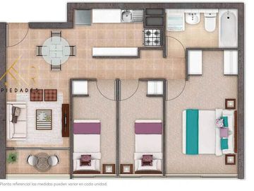 Departamento en Quilpué en oferta única  3d1b  49 m2 con  estacionamiento valor 2000 uf .compra sin pagar pie aprobado al 90% al 85% y al 80%