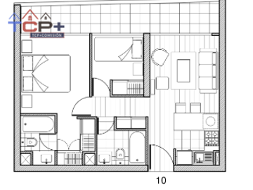 Departamento San Miguel Planta 2d2b Tipo 4 valor 4060 uf 55,98 m2 compra esta unidad sin pagar pie aprobado al 90% al 85% y al 80% -Oasis