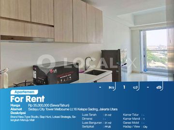 Apartemen Sedayu City Tower Melbourne Lt.16 Kelapa Gading, Jakarta Utara
