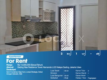 Apartemen Gading Nias Residence Tower Alamanda Lt.22 Kelapa Gading, Jakarta Utara