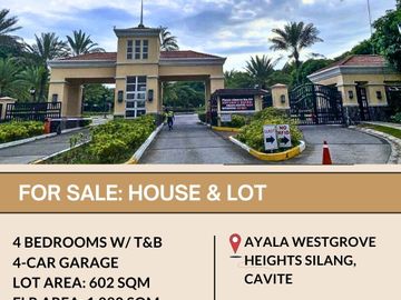 FOR SALE House & Lot located in Ayala Westgrove Heights, Silang, Cavite