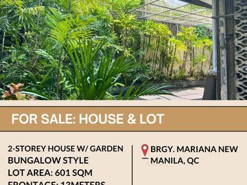 FOR SALE House & Lot located in Brgy. Mariana, New Manila, Quezon City