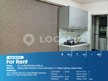 Apartemen Gading Nias Residence Tower Alamanda Lt.11 Kelapa Gading, Jakarta Utara