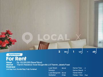 Apartemen Thamrin Residence Tower Bougenville Lt.9 Thamrin, Jakarta Pusat