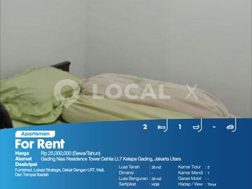 Apartemen Gading Nias Residence Tower Dahlia Lt.7 Kelapa Gading, Jakarta Utara