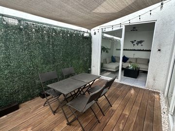 Departamento en venta en portales con terraza de 13m2