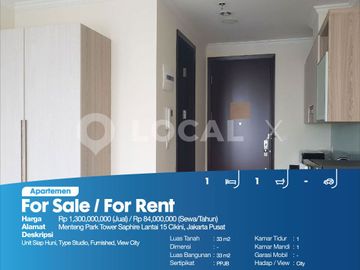 Apartemen Menteng Park Tower Saphire Lantai 15 Cikini, Jakarta Pusat