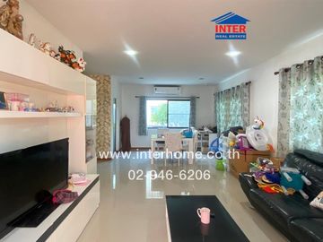 2-storey detached house, 53.5 sq.w., Golden Village Village, Bangna-Kingkaew, Soi Kingkaew 6, On Nut Road, Bangna-Trad Road, Bang Phli, Samut Prakan