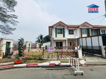 2-storey townhouse, 42.6 sq.w., Pruksa Ville Village, Pracha Uthit-Suk Sawat 78, Soi Suk Sawat 78 (Soi Choi Peng), Suk Sawat Road, Mueang Samut Prakan