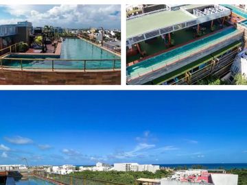 ENTREGA INMEDIATA 2 HABITACIONES CON VISTA AL MAR PICSINA/GYM/JACUZZI EN PLAYA DEL CARMEN