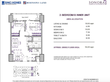 𝟏𝟐% 𝐃𝐏 𝐏𝐑𝐎𝐌𝐎|𝐒𝐎𝐍𝐎𝐑𝐀 𝐆𝐀𝐑𝐃𝐄𝐍 𝐑𝐄𝐒𝐈𝐃𝐄𝐍𝐂𝐄𝐒 2 Bedroom Condo in Alabang Zapote Rd. Las Piñas City at the back Robinsons Place